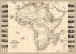 ₴ Купить старинную карту высокого разрешения от 175 грн.: Илюстрированная карта Африки