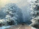 ₴ Репродукция картины пейзаж от 184 грн: Зимний пейзаж