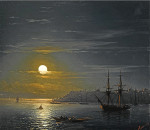 ₴ Купить картину море известного художника от 207 грн.: Вид на Константинополь в лунную ночь