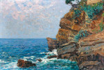 ₴ Купить картину море художника от 217 грн.: На побережье Сестри-Леванте, Ривьера