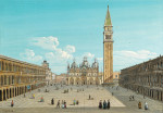 ₴ Картина городской пейзаж известного художника от 170 грн.: Базилика Сан-Марко с Торре-дель-Орологио и мостом Риальто