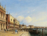 ₴ Картина городской пейзаж известного художника от 189 грн.: Рива дельи Скьявони, Венеция