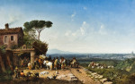 ₴ Репродукция пейзаж от 205 грн.: Вид на Рим из Монте Марио