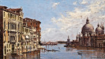 ₴ Репродукция городской пейзаж от 193 грн.: Венеция, вид на Большой канал в направлении Санта Мария делла Салюте