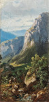₴ Репродукция картины пейзаж от 113 грн: У горного ручья