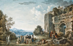 ₴ Репродукция пейзаж от 205 грн.: Вид Эфеса с воротами гонения в руинах