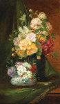 ₴ Репродукция натюрморт от 179 грн.: Розы в вазе
