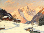 ₴ Репродукция пейзаж от 241 грн.: Зимний вечер в Целль-ам-Зее со Штайнерненом Меером