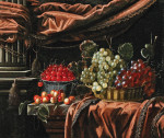 ₴ Репродукция картины натюрморт от 202 грн.: Виноград и вишни