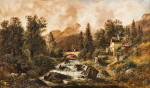 ₴ Репродукция картины пейзаж от 147 грн.: Мотив из долины Энс