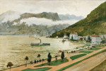 ₴ Репродукция картины пейзаж от 166 грн.: Озеро Лугано