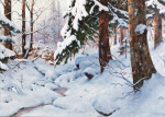 ₴ Репродукция картины пейзаж от 175 грн.: Зимний день