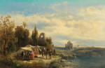 ₴ Репродукция пейзаж от 211 грн.: Рынок в Дамаске