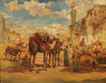 ₴ Картина городской пейзаж художника от 189 грн.: Восточный рынок