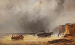 ₴ Купить картину море художника от 152 грн.: Пароход в беде на скалах
