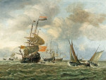 ₴ Купить картину море художника от 184 грн.: Корабли в бурном море