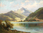₴ Репродукция пейзаж от 317 грн.: Озеро Целль с Имбаххорном и Хоэром Тенном
