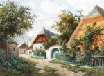 ₴ Репродукция пейзаж от 309 грн.: Старая деревенская дорога в Россаце