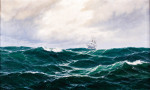 ⚓Репродукція морський краєвид від 293 грн.: Трищогловий у відкритому морі
