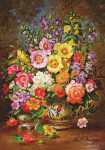 ₴ Репродукція натюрморт від 307 грн.: Великий букет квітів