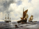 ₴ Купить картину море художника от 184 грн.: Морской пейзаж с парусными судами