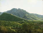₴ Репродукция картины пейзаж высокого разрешения от 184 грн: Вид на мост и часть города Кава, Королевство Неаполь
