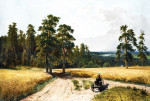 ₴ Репродукция картины пейзаж от 166 грн.: На краю соснового леса