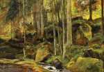 ₴ Репродукция картины пейзаж от 170 грн.: Лесной ручей