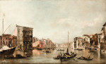 ₴ Картина городской пейзаж известного художника от 152 грн.: Большой канал в Венеции с Палаццо Бембо