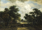 ₴ Картина пейзаж известного художника от 158 грн.: Дорога петляющая мимо коттеджей
