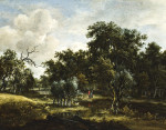 ₴ Картина пейзаж известного художника от 171 грн.: Ручей у леса