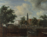 ₴ Картина пейзаж известного художника от 171 грн.: Шлюз Харлема, Амстердам