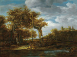₴ Картина пейзаж известного художника от 241 грн.: Лесной пейзаж с замком Бентхайм