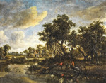₴ Картина пейзаж известного художника от 247 грн.: Солнечный пейзаж с фермерским домом