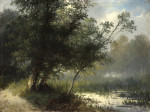 ₴ Репродукция картины пейзаж художника от 184 грн.: Лесное болото