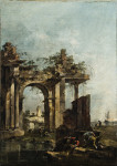 ₴ Картина городской пейзаж высокого разрешения от 156 грн.: Каприччио с руинами на берегу моря