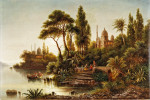₴ Репродукция картины пейзаж художника от 166 грн.: Вечернее настроение на Востоке