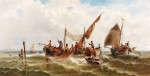 ₴ Репродукция картины морской пейзаж художника от 134 грн.: Рыбацкие лодки напротив Венеции