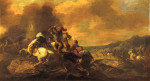 ₴ Картина батального жанра известного художника от 138 грн.: Сцена битвы кавалерии