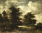 ₴ Репродукция картины пейзаж известного художника от 189 грн: Дорога ведущая в лес