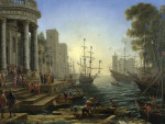 ₴ Картины морской пейзаж высокого разрешения от 150 грн.: Морской порт с отплытием Святой Урсулы