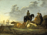 ₴ Картина побутового жанру відомого художника від 186 грн.: Селяни і велику рогату худобу у Mерведе