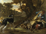 ₴ Картина натюрморт художника от 186 грн.: Егерь разрезает мертвого оленя