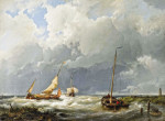 ₴ Купить картину море известного художника от 180 грн.: Прибрежная сцена с рыболовными судами