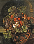 ₴ Репродукція натюрморт від 247 грн.: Натюрморт з фруктами та білкою