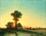 ₴ Картина пейзаж известного художника от 189 грн.: Вечер в Украине