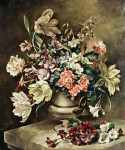 ₴ Репродукция цветочный натюрморт от 296 грн.: Натюрморт с цветами