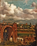 ₴ Картина пейзаж художника от 183 грн.: Вид на базилику Константина с Палатина