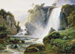 ₴ Картина пейзаж художника от 177 грн.: Водопад Тиволи