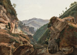 ₴ Картина пейзаж художника от 177 грн.: Горный пейзаж с дорогой в Неаполь